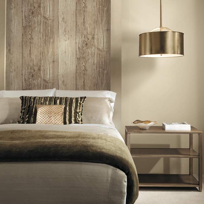 Faux wood wallpaper